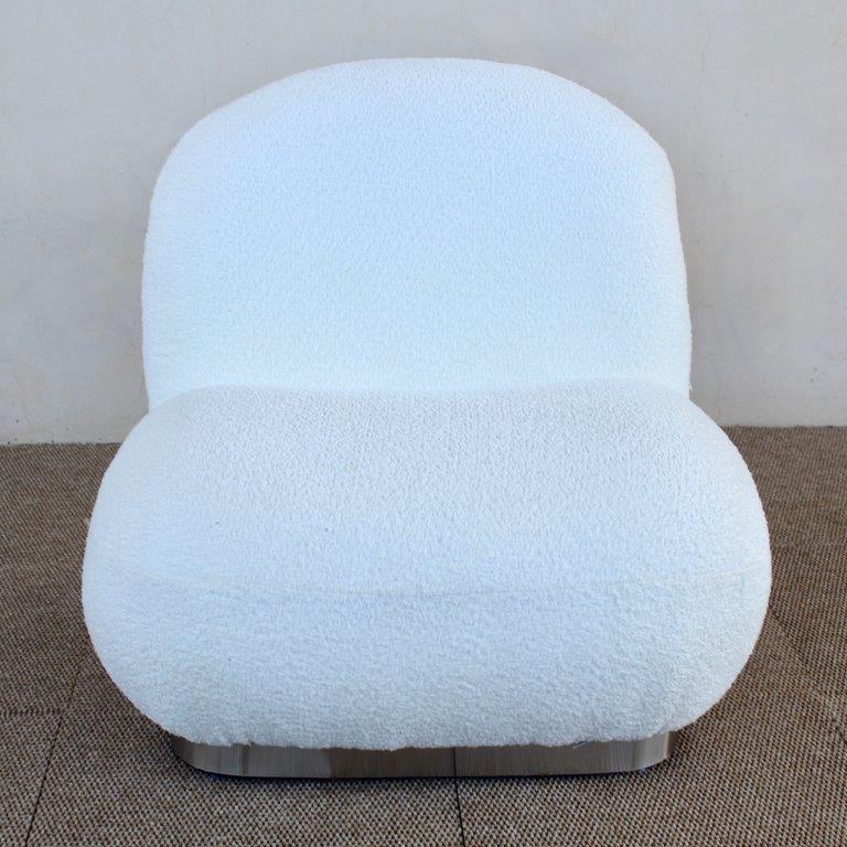 Light Cream Chair No Arms